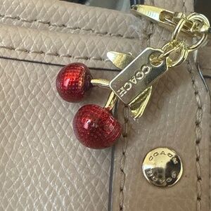 Coach Cherry Bag Charm  Keychain Handbag